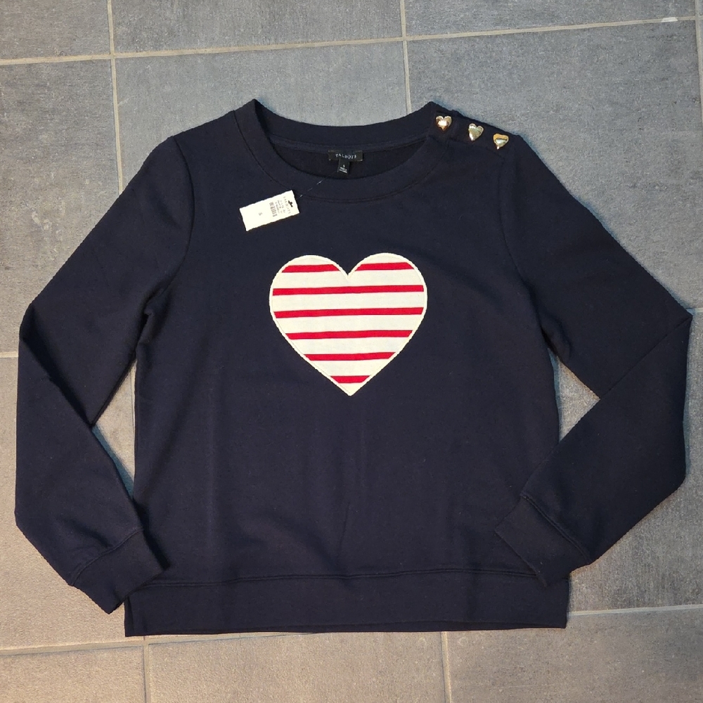 Talbots Heart Sweatshirt